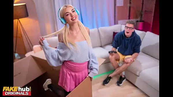 Free Use Mail Orde Girl with cute natural teen body plays video games and gets a creampie starring blonde Belgian babe Luna Wolf – FAKEhub