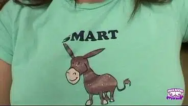 Before having her huge natural tits covered in cum Alanna Ackerman bangs in every position