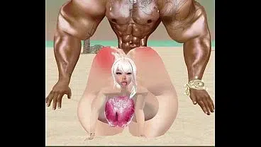 Follando nena en la playa