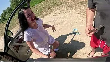 Pissing through the window and mouth piss on the road