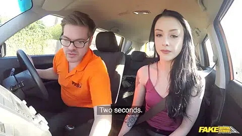 Teenage 18+ Learner Gets Creampied On Her 2nd Driving Lesson