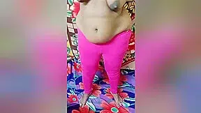 Village Chubby Tamil Wife Exercising Naked Inside The House In The Morning