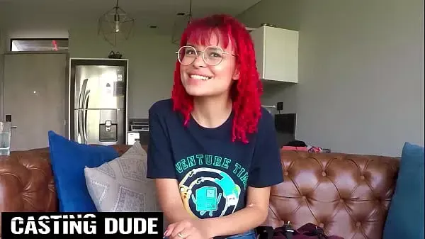 Redhead Latina Teen Gets Messy POV Giving Monster Cock Sloppy Blowjob