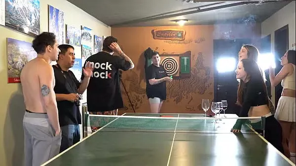 Strip-pong stream with argentinian pornstars gets hot! Knock Knock Club