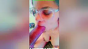 Depoli Brooklyn Deep Throat 10 Inch Dick Blow Job Glasses Indian