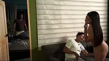 Fucking in silence so no one sees us! – My stepsister is horny…
