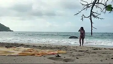 Fucking My Best Friend’s Wife On a Nude Beach During a Business Trip, REAL COUPLE CAUGHT US