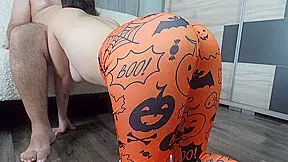 India Pinay Wife Halloween Shes In Leggings And I Fucked Her Big Ass Then Kissing And Blowjob