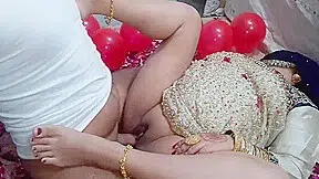 Indian Couple First Wedding Night